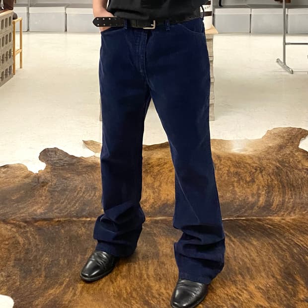 80's WRANGLER corduroy boots-cut pants