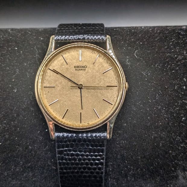 [Seiko] 1985s texture dial quartz watch