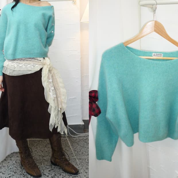 skymint buttons knit