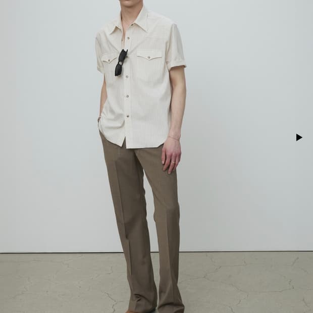 [L] 토니웩 로우컷 스트라이츠 체크 셔츠