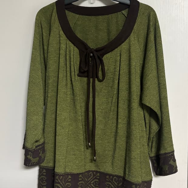 수피빈티지 초코나무 모리걸 상의