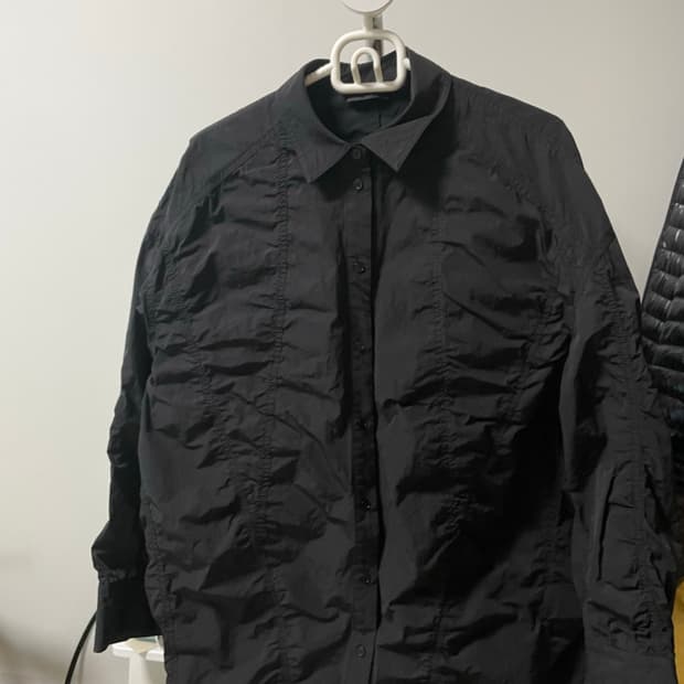 WE11DONE 웰던 블랙 셔링 셔츠