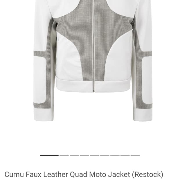 Cumu Faux Leather Quad Moto Jacket