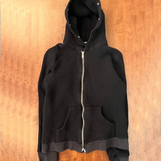 언더커버리즘 와플 집업 후디