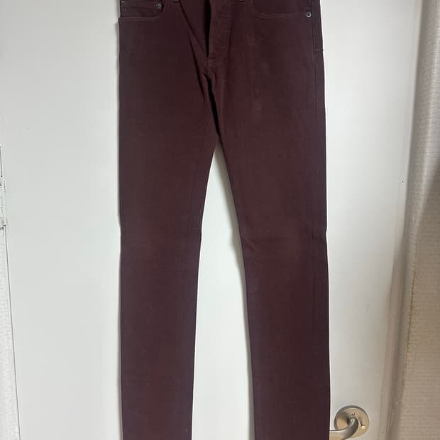 디올옴므 버건디 팬츠