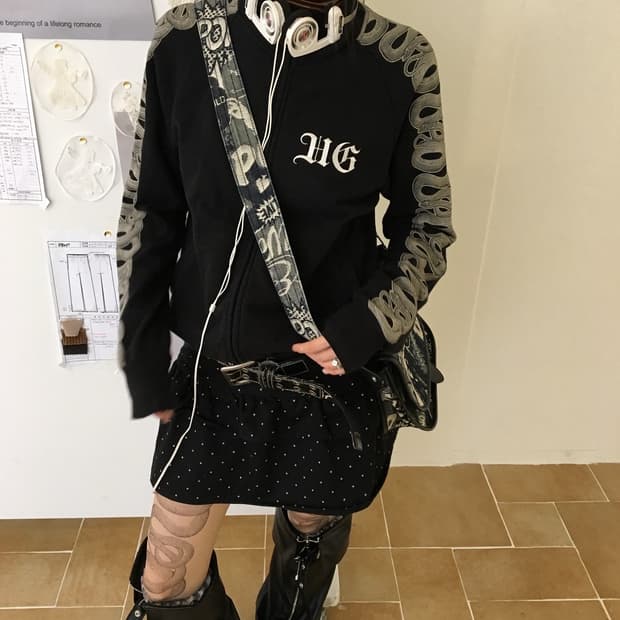 히스테릭 스네이크 블랙 자켓