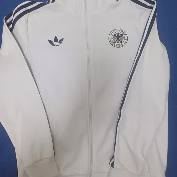 아디다스 독일 베켄바우어 트랙 탑 오프 화이트 