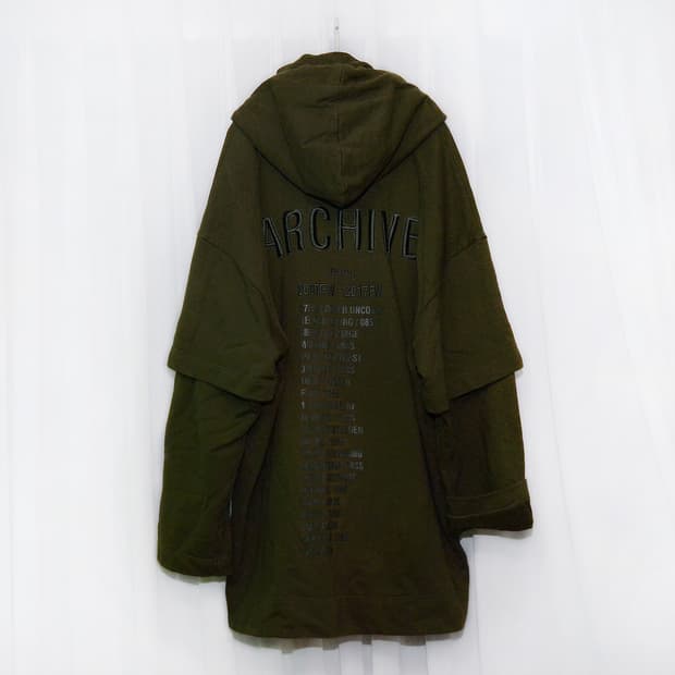 준지 (junn.j) 아카이브 레터링 오버핏 롱후디 (48 / 105+)