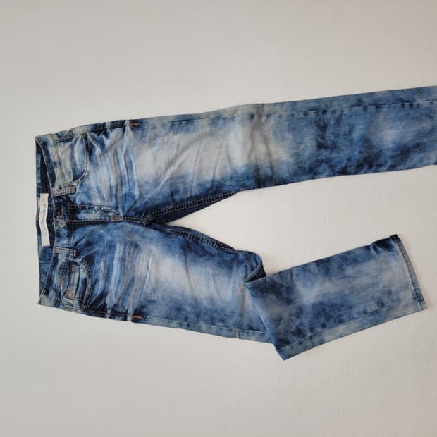 티비제이 TBJ 남자 워싱 청바지 33 블루