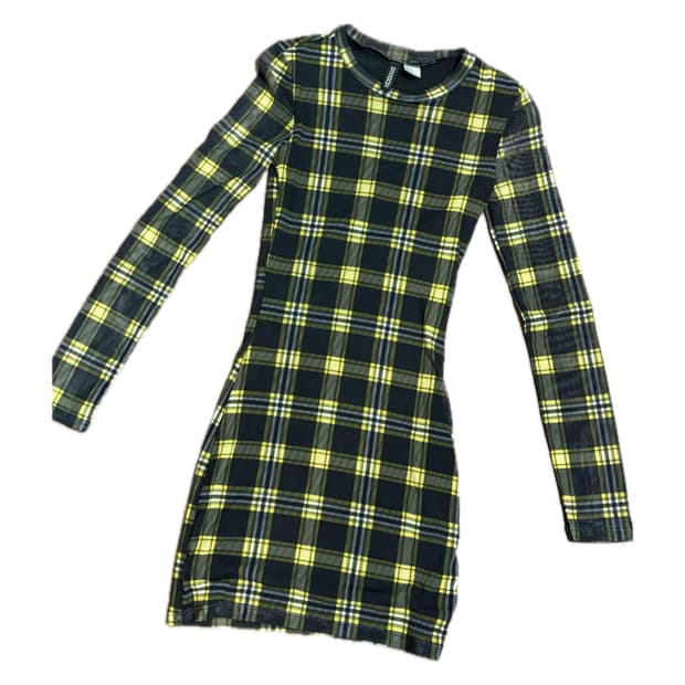 에이치엔엠 체크 원피스