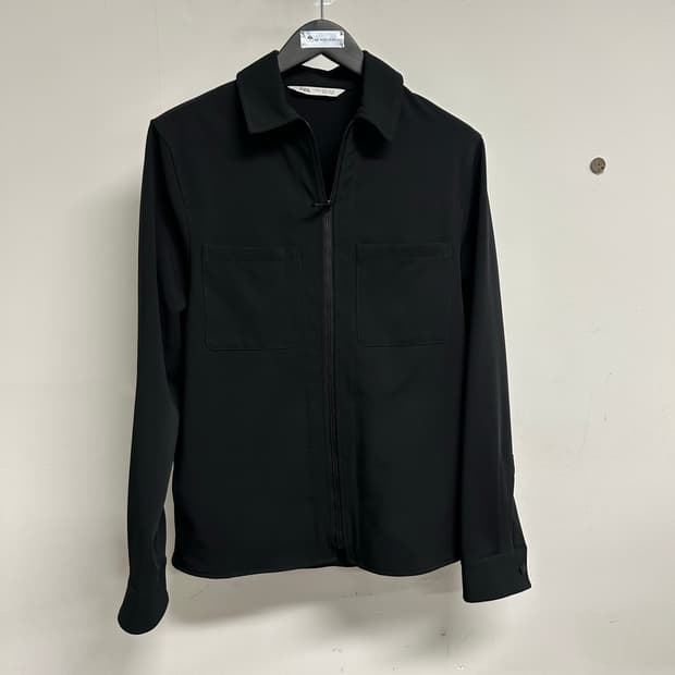 ZARA 블랙 집업 자켓 M