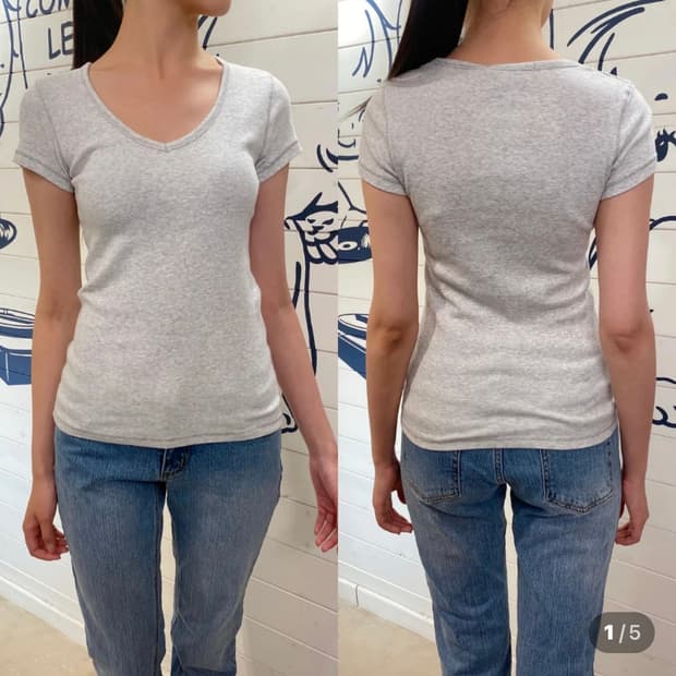(오트밀색상) 브랜디멜빌 기본티