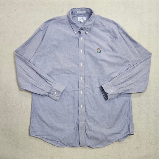 80~90s 챕스 랄프 로렌 옥스포드 셔츠 XL Made in USA