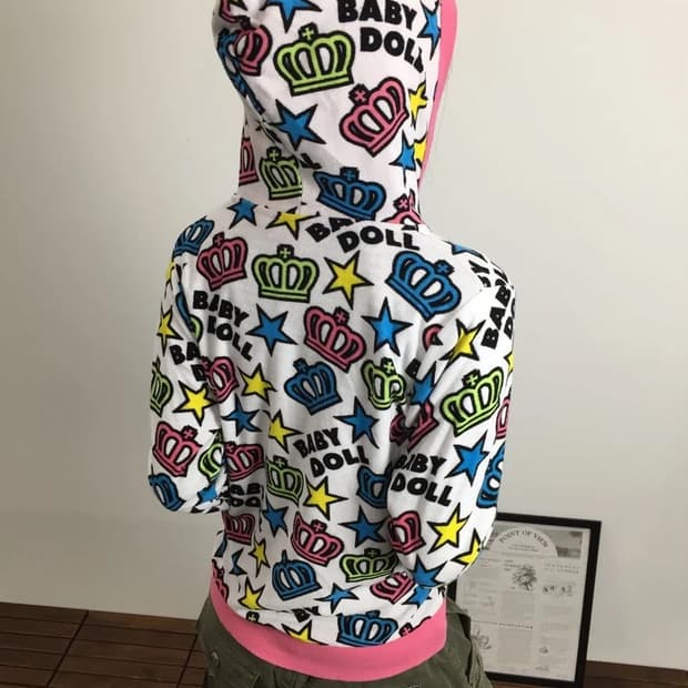 BABYDOLL Y2K Crown Zip Hoodie