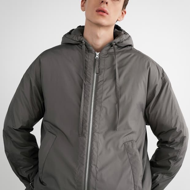 (L)인사일런스 리몬타 케미라 후디드 점퍼 그레이