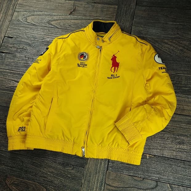 [폴로 랄프로렌] 올드스쿨 빈티지 레이싱 자켓 옐로우 P01400