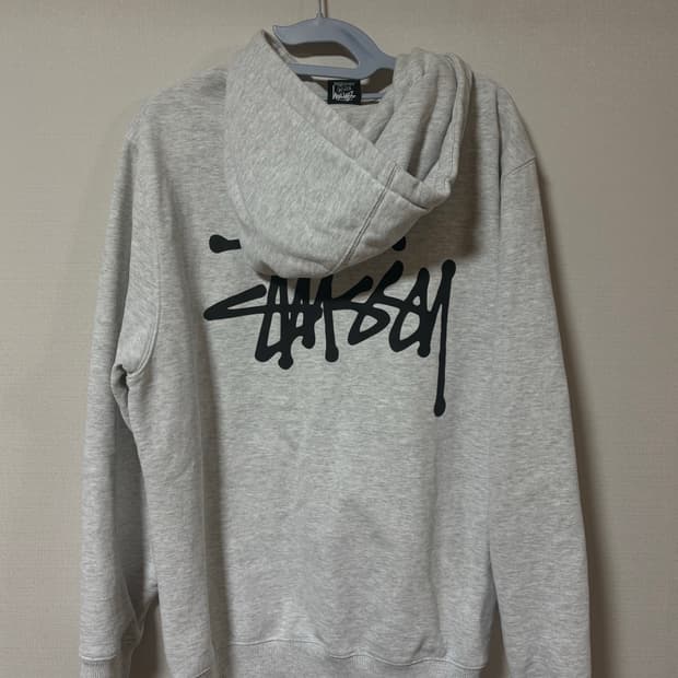 스투시 후드티 에쉬헤더 M