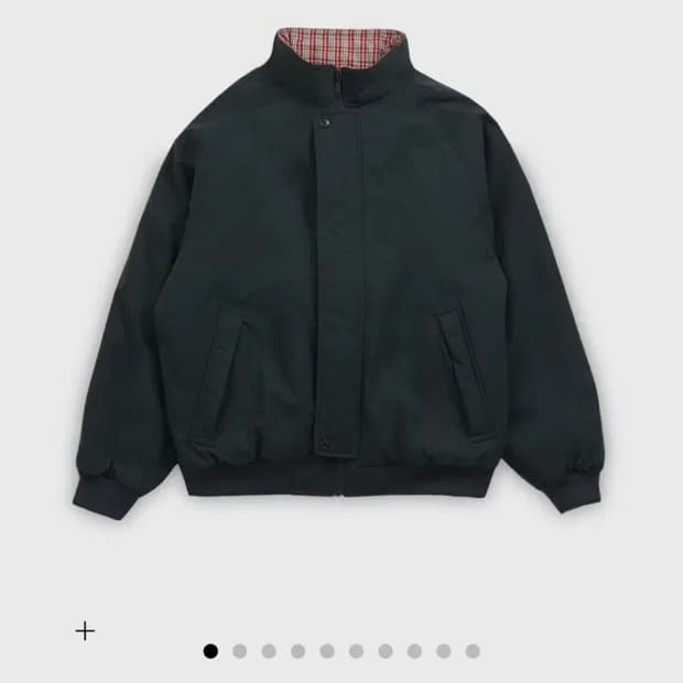 (구매)헤리티지플로스 리버시블 봄버자켓 챠콜 S사이즈