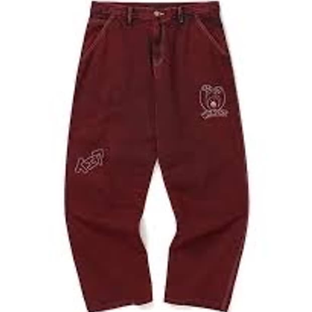 88 TRUCKER PANTS (RED)