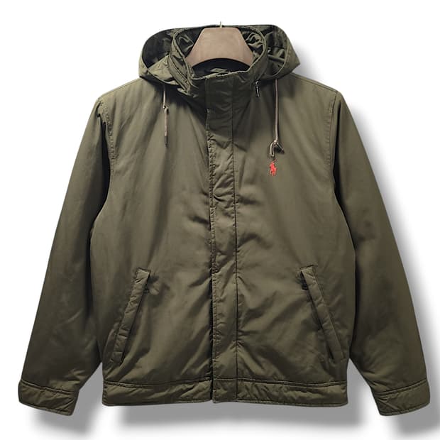 [S] 폴로 카키브라운 페리 블루종 자켓
