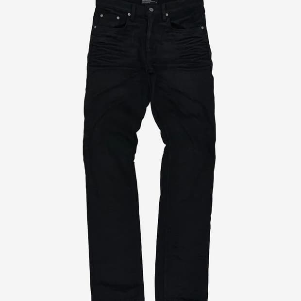 Waxed Straight Leg Jeans