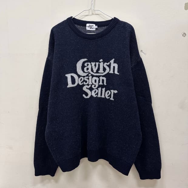 카비시 네이비 니트