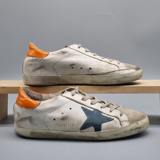 골든구스 슈퍼스타 오렌지탭 스니커즈38 250