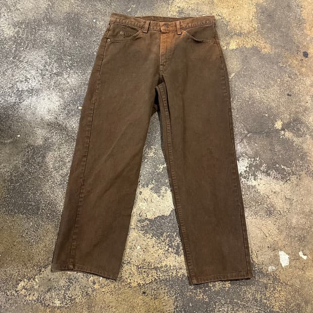 빈티지 90s 리바이스 565 브라운진