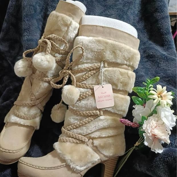 리즈리사 폼폼이 롱부츠