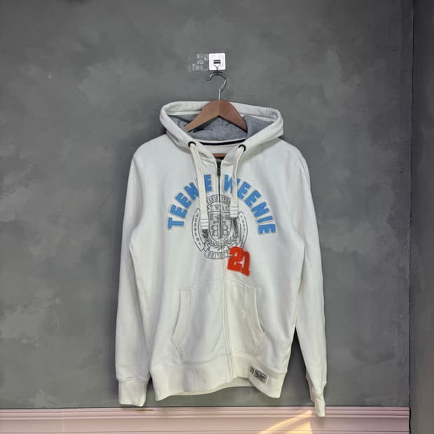 티니위니 후드집업 화이트