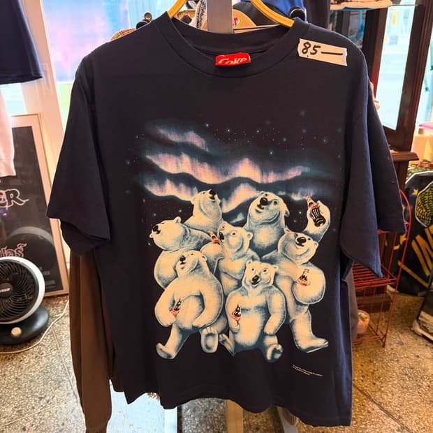 🧊 Coca-Cola 빈티지 폴라베어 티셔츠 (1994년 오리지널)