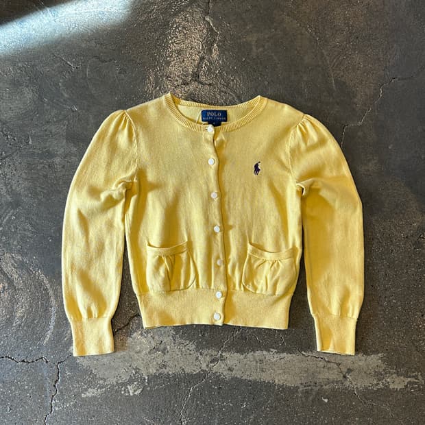 폴로 랄프로렌 옐로우 니트 가디건 kids 6