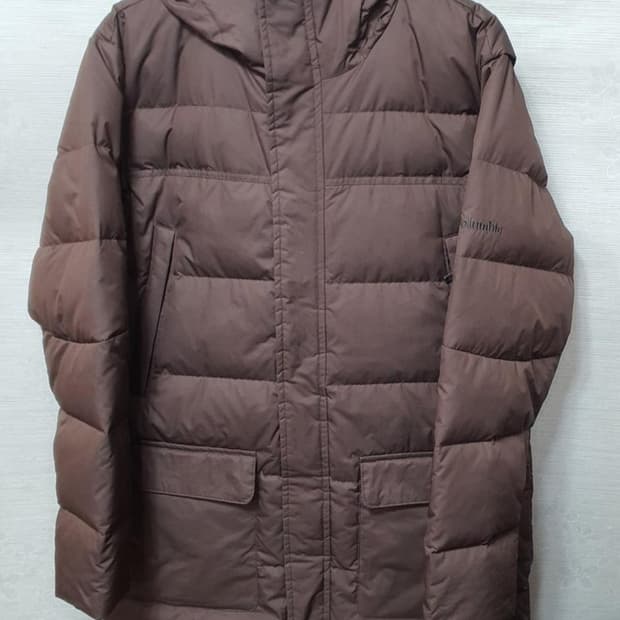 컬럼비아. 남성 덕다운하프패딩