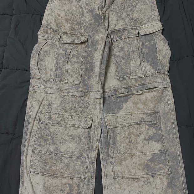 Zara blurred camouflage 카고 팬츠