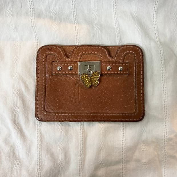 빈티지 엔틱 안나수이 브라운 카드지갑