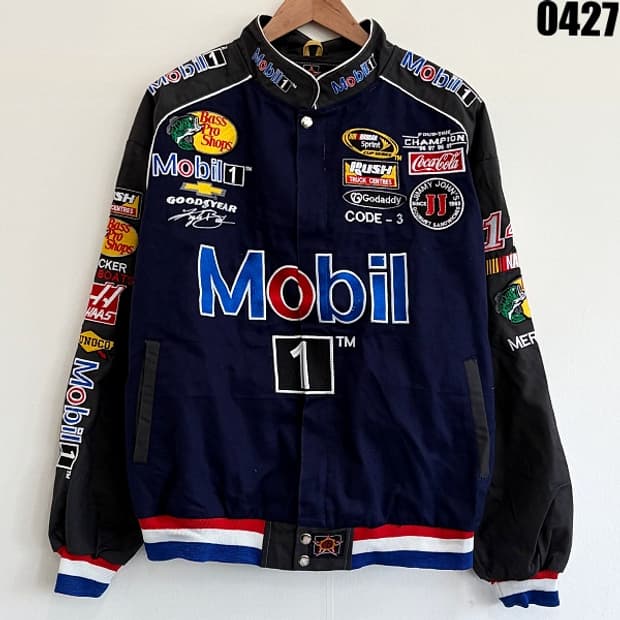 JH Design 나스카 넥스텔컵 Mobil1 레이싱 자켓 XL 0427