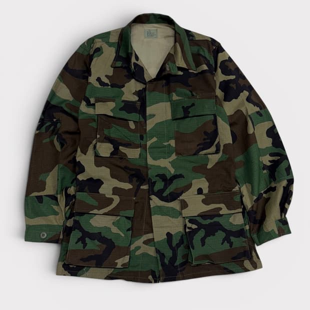 [S/L] 미군 오리지널 우드랜드 립스탑 카모 BDU 자켓