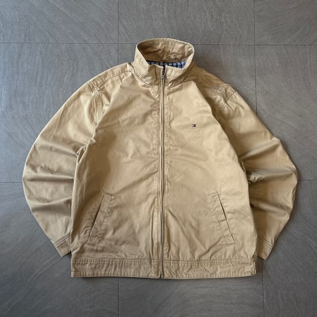 타미힐피거 정품 베이지 스윙톱 자켓