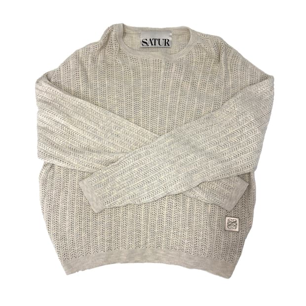 SATUR ibiza natural mesh 니트