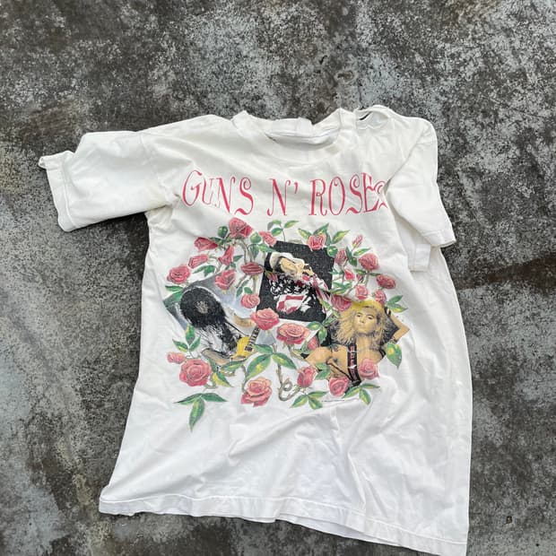90s 건즈 앤 로지스 1993 월드투어 티셔츠