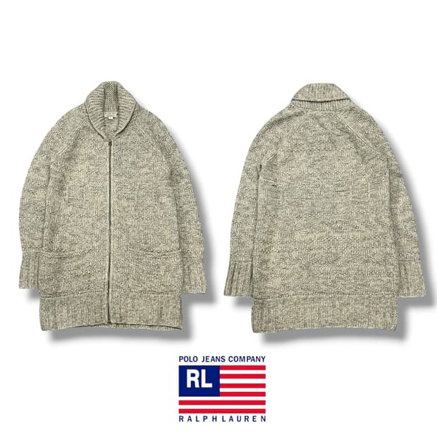 폴로진스 숄카라 니트집업 s08610