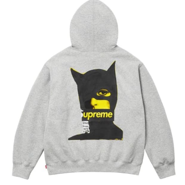 슈프림 캣우먼 후드티 그레이s