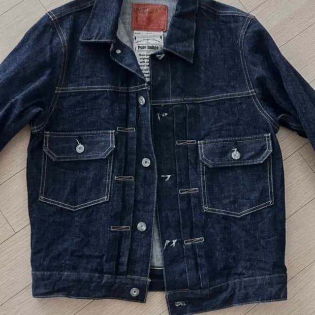 버거스플러스 71949 2세대 셀비지 데님 자켓 38