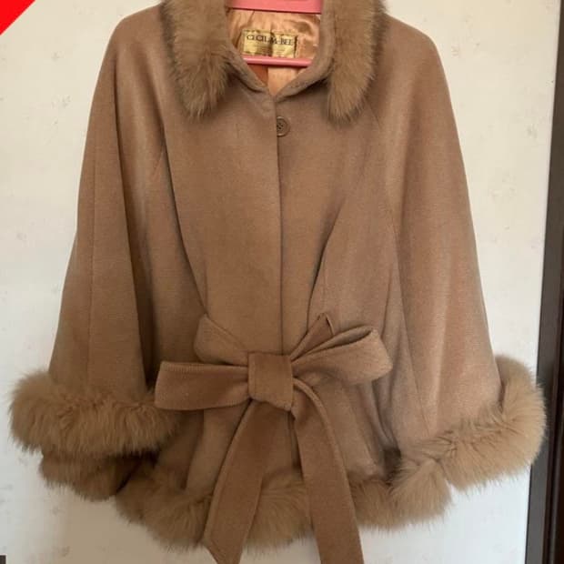 대장템 세실맥비 퍼 케이프 코트 라떼갸루 망토 밤비 오네갸루 갸루 와투케