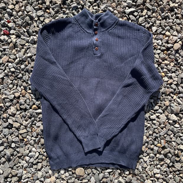 90s LLBean 헨리넥 니트 (실측확인)
