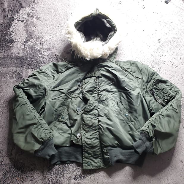 80s 알파 인더스트리 N-2B 헤비 플라이트 자켓