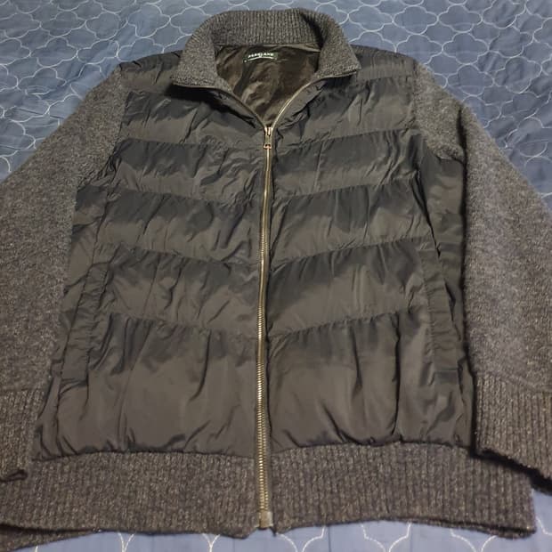 (22s)파크랜드 방풍 니트집업 다크그레이 (105)