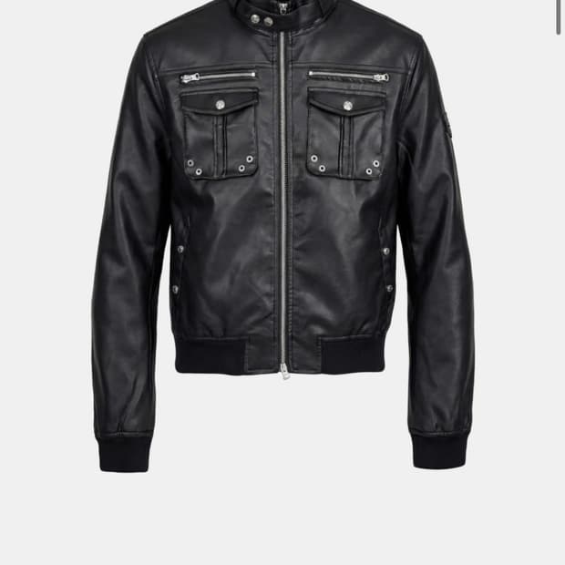 배드블러드 봄버 가죽 자켓 