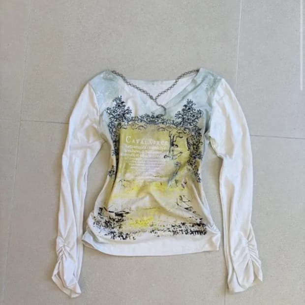 빈티지 펑크 오리엔탈 y2k 핀터깔 팝걸 그런지 페어리 슬리브