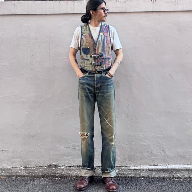 90년대 일본 리바이스 503b 셀비지 빅e